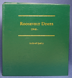 Used Littleton Roosevelt Dime Album 1946-2009 - Archival Quality, No Coins