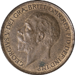 Great Britain 1927 Penny KM #826, AU