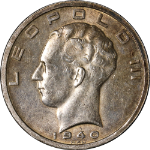 Belgium 1940 Fifty (50) Francs KM#122.2 XF