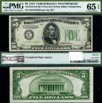 FR. 1956 Em $5 1934 Federal Reserve Note Mule Richmond E-A Block DGS Gem PMG CU65 EPQ