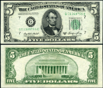 FR. 1962 G $5 1950-A Federal Reserve Note Chicago G-C Block Gem CU