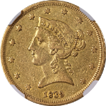 1839-P Liberty Gold $5 NGC AU Details Nice Eye Appeal Nice Strike