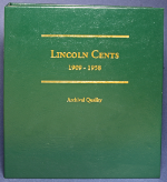 Used Littleton Lincoln Cent Albums - Archival Quality, No Coins - 2 Album Set