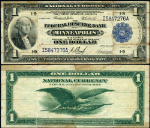 FR. 734 $1 1918 Federal Reserve Bank Note Minneapolis VF - Issues