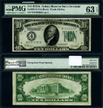 FR. 2001 D $10 1928-A Federal Reserve Note D-A Block Choice PMG CU63 EPQ