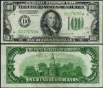 FR. 2152 D $100 934 Federal Reserve Note Non-Mule Cleveland D-A Block DGS AU+