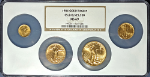 1986 Gold American Eagle 4 Coin Mint State Set NGC MS69 - STOCK