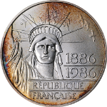 France 1986 Hundred (100) Francs KM#960 - Piedfort