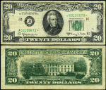 FR. 2066 J* $20 1963-A Federal Reserve Note Kansas City J-* Block VF Star