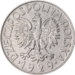 Poland 1929 Zloty Y#14