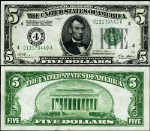 FR. 1951 D $5 1928-A Federal Reserve Note Cleveland D-A Block CU
