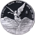 2016 Mo Mexico Silver 1/2 Onza NGC PF70 Ultra Cameo - STOCK