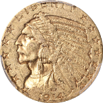 1914-S Indian Gold $5 PCGS AU58 Decent Eye Appeal