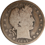 1897-S Barber Half Dollar - Key Date