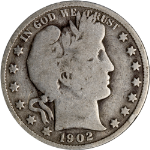 1902-P Barber Half Dollar