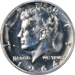 1964-P Kennedy Half Dollar Proof Accent Hair PCGS PR66 Blast White  - STOCK