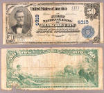 Ellwood PA $50 1902 PB National Bank Note Ch #4818 First NB Good-