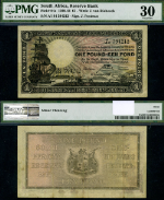 FR. 84 E 1 Pound 1938-44 World Paper Money South Africa PMG VF30
