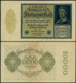 FR. 72 10000 Mark 1922 World Paper Money Germany AU