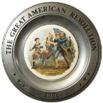 1975 The Great American Revolution 1776 Pewter Plate - The Spirit of 76