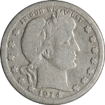 1914-S Barber Quarter