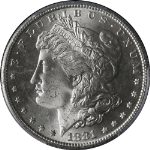 1881-S Morgan Silver Dollar PCGS MS64 Blast White STOCK