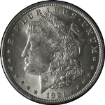 1921-P Morgan Silver Dollar PCGS MS63 Bright White STOCK