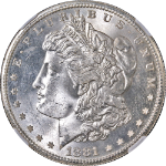 1881-S Morgan Silver Dollar NGC MS66 Blazing White Gem Nice Strike STOCK
