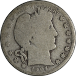 1904-S Barber Half Dollar