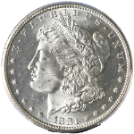 1881-S Morgan Silver Dollar PCGS MS65 Blazing White Gem Nice Strike STOCK