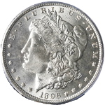 1896-P Morgan Silver Dollar PCGS MS65 Blazing White Gem Nice Strike STOCK