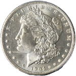 1904-O Morgan Silver Dollar PCGS MS65 Blazing White Gem Nice Strike STOCK