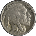 1935-P Buffalo Nickel Doubled Die Reverse