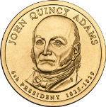 2008-D John Quincy Adams Presidential BU Roll