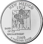 2008-P New Mexico Quarter BU Single