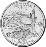 2008-P Arizona Quarter BU Single