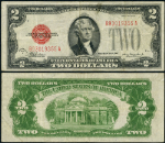 FR. 1505 $2 1928-D Legal Tender Mule B-A Block VF