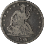 1858-S Seated Half Dollar