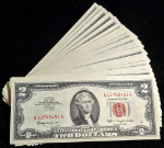 FR. 1513 $2 1963 Legal Tender 451-499 49pc Consec Gem CU+ Error Included