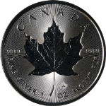 2018 Canada 1 Ounce Silver Mapleleaf Incuse BU