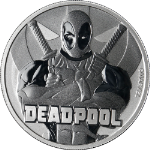 2018 Tuvalu 1 Ounce Silver - Deadpool - .9999 Fine - STOCK