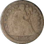 1856-P Seated Liberty Dime - Large Date