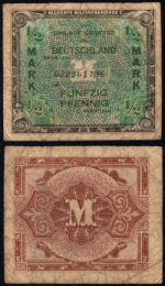 FR. 191a 1/2 1944 World Paper Money Germany VG