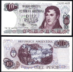 FR. 289 10 1970-73 World Paper Money Argentina CU