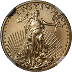 2014 Gold American Eagle $5 NGC MS70 Eagle Left Gold Label - STOCK