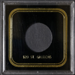 Capital Plastics $20 St. Gaudens Black Coin Display Holder 3.3 x 3.3 - STOCK