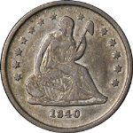 1840-O Seated Liberty Quarter Nice XF Nice Eye Appeal Nice Strike