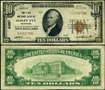 Sleepy Eye MN-Minnesota $10 1929 T-1 National Bank Note Ch #6387 FNB Fine+
