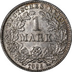 Germany: Empire 1906-G Mark KM#14 AU - Cleaned