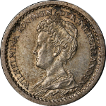 Netherlands 1911 Ten (10) Cents KM#145 AU